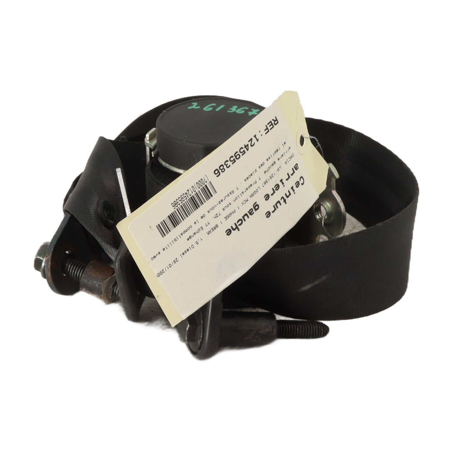 Ceinture arriere gauche