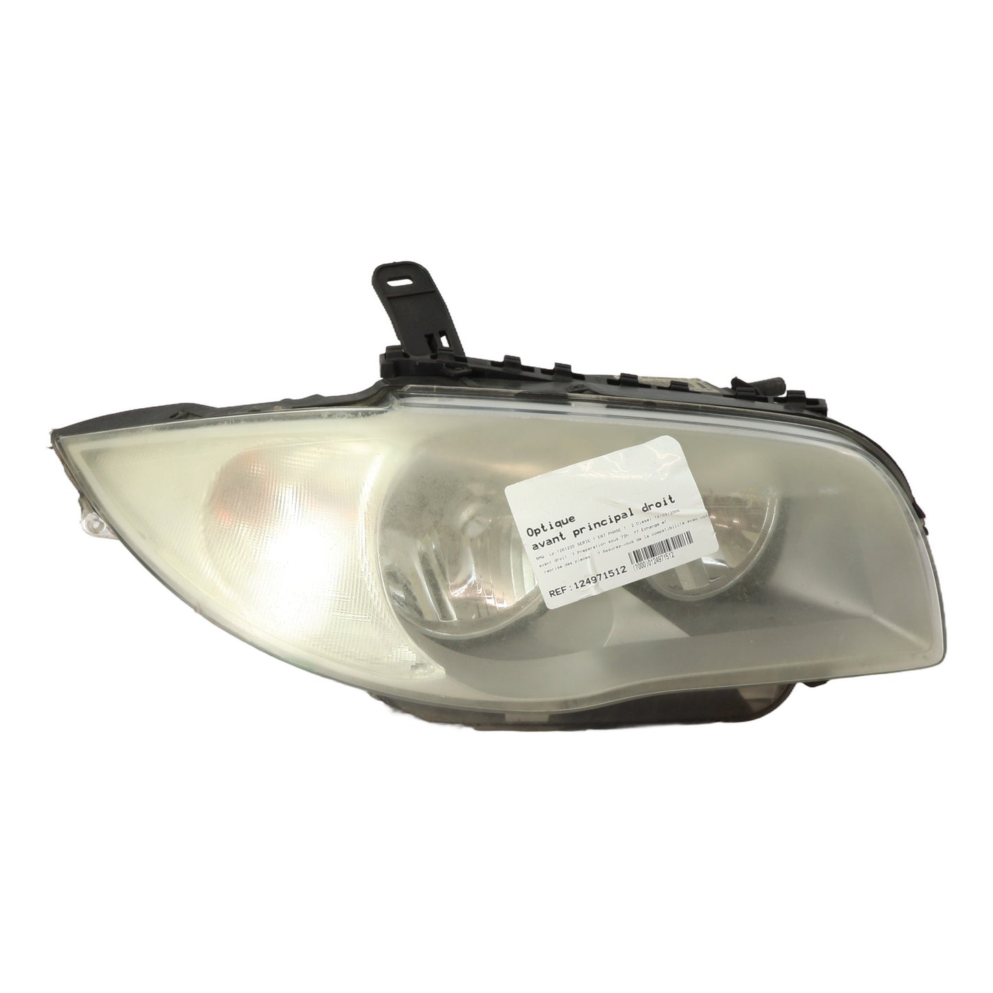 Optique avant principal droit (feux)(phare) - BMW SERIE 1 E87 PHASE 1