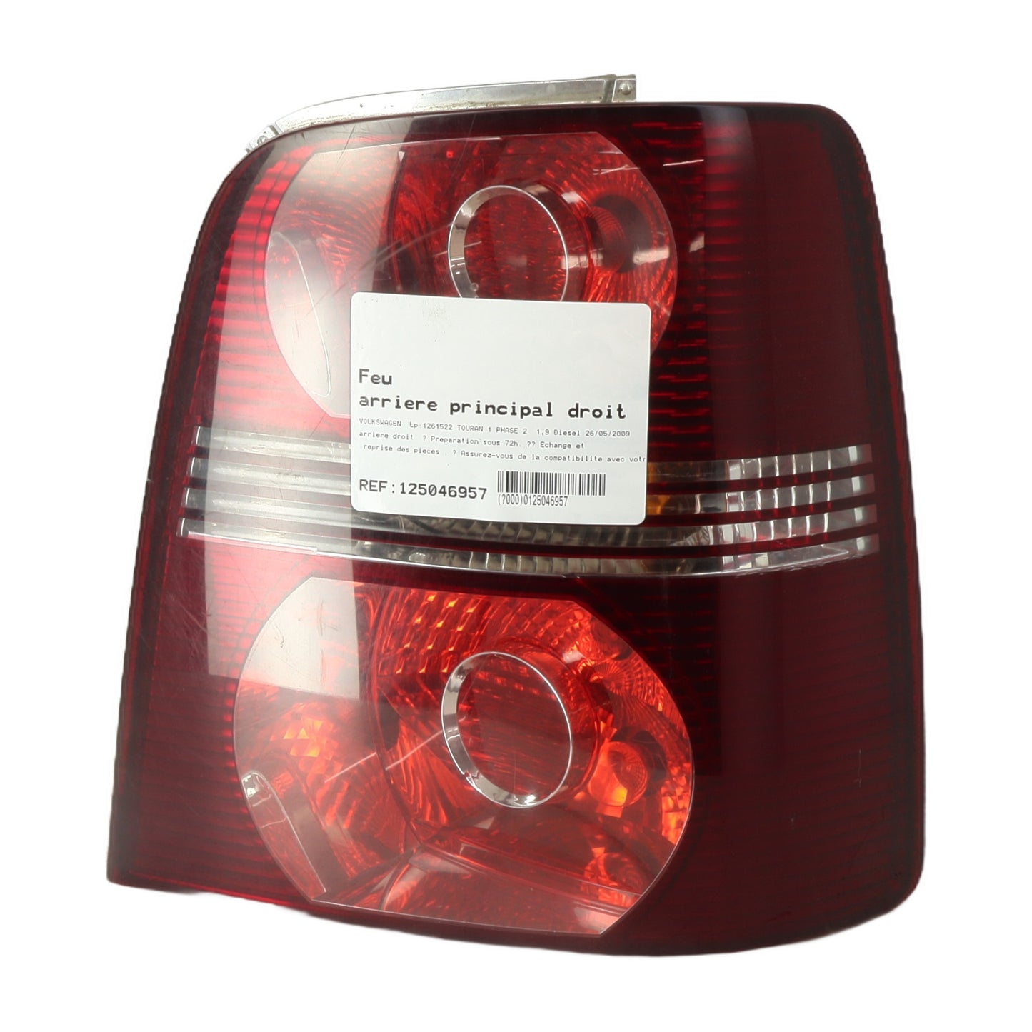 Feu arriere principal droit (feux) - VOLKSWAGEN TOURAN 1 PHASE 2