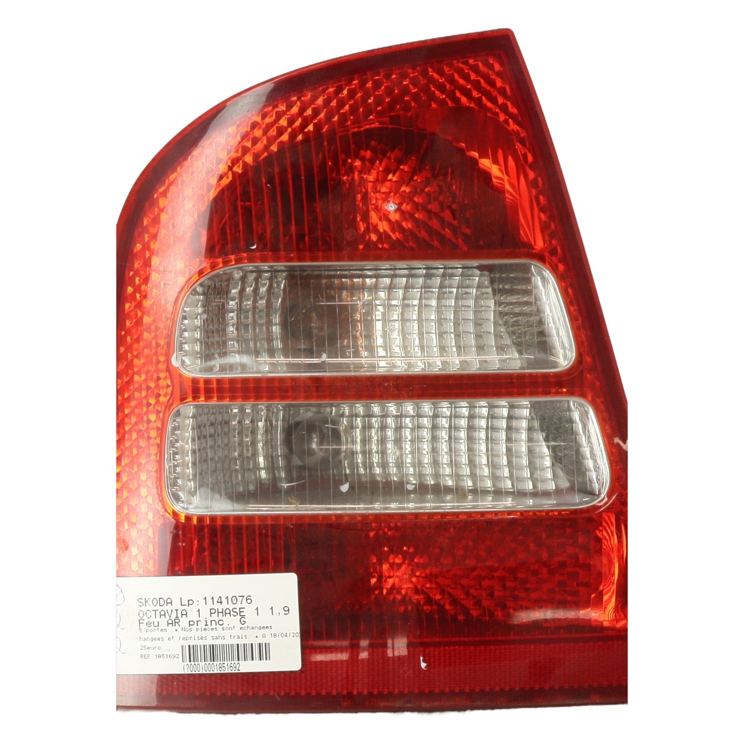Feu arriere principal gauche (feux) - SKODA OCTAVIA 1 PHASE 1