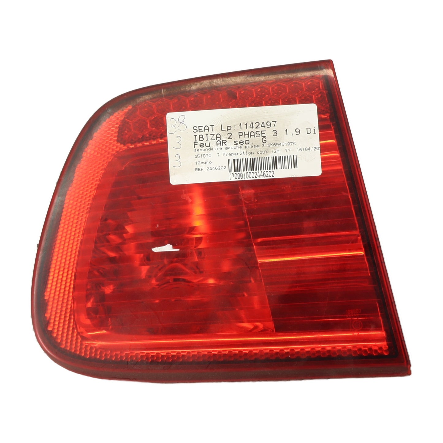 Feu arriere secondaire gauche (feux) - SEAT IBIZA 2 PHASE 3
