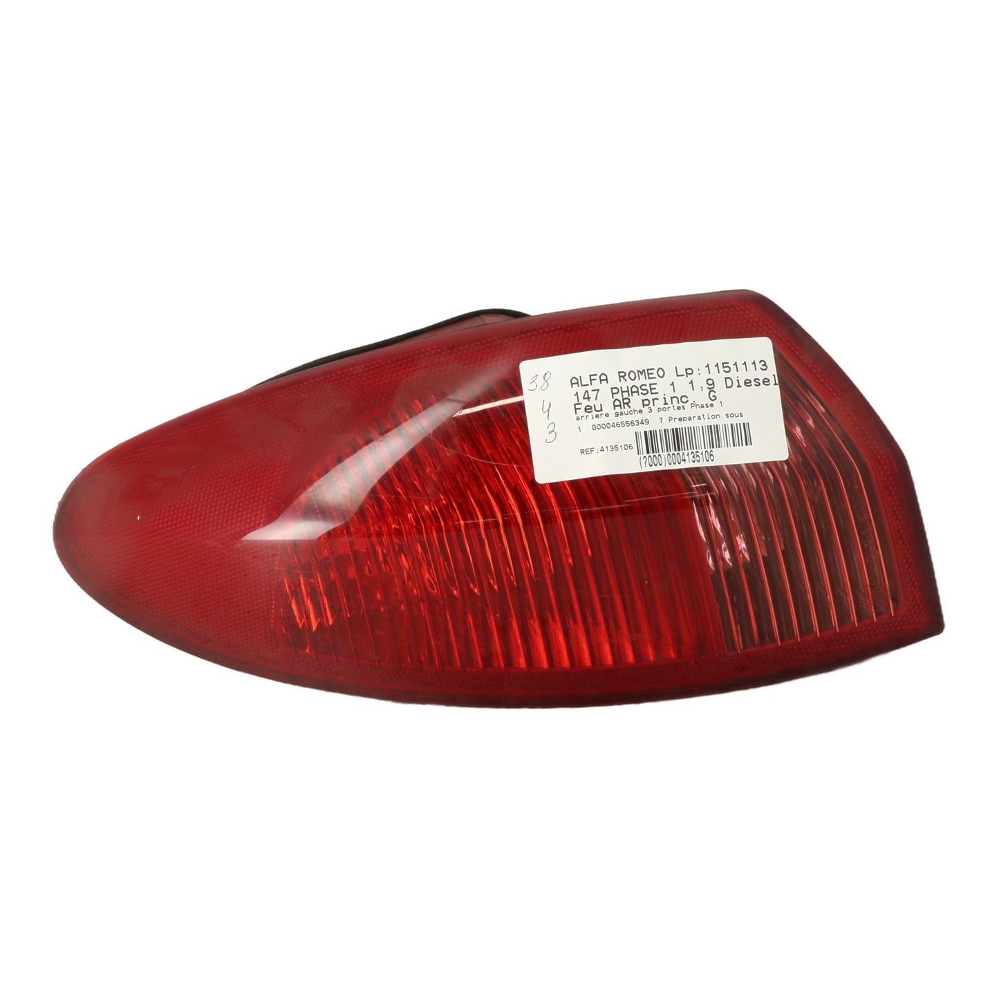 Feu arriere principal gauche (feux) - ALFA ROMEO 147 PHASE 1