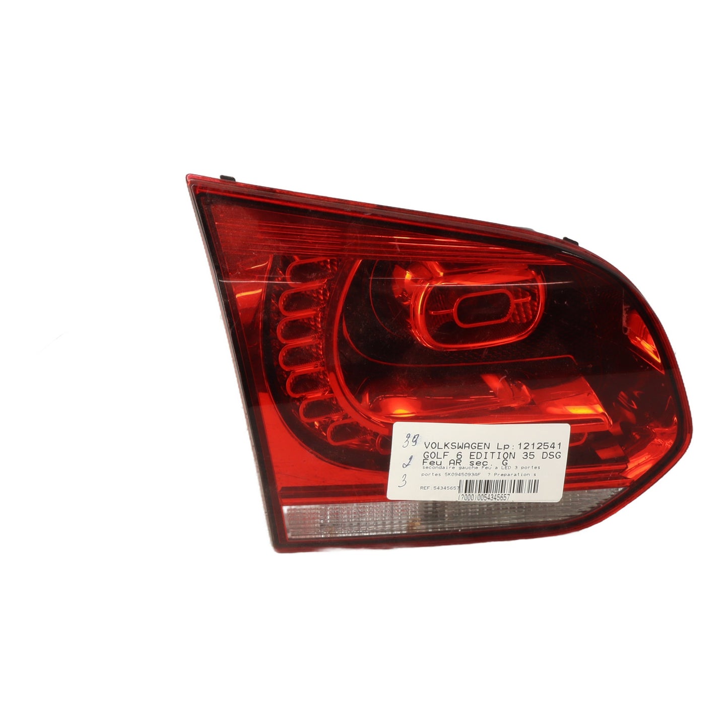 Feu arriere secondaire gauche (feux) - VOLKSWAGEN GOLF 6
