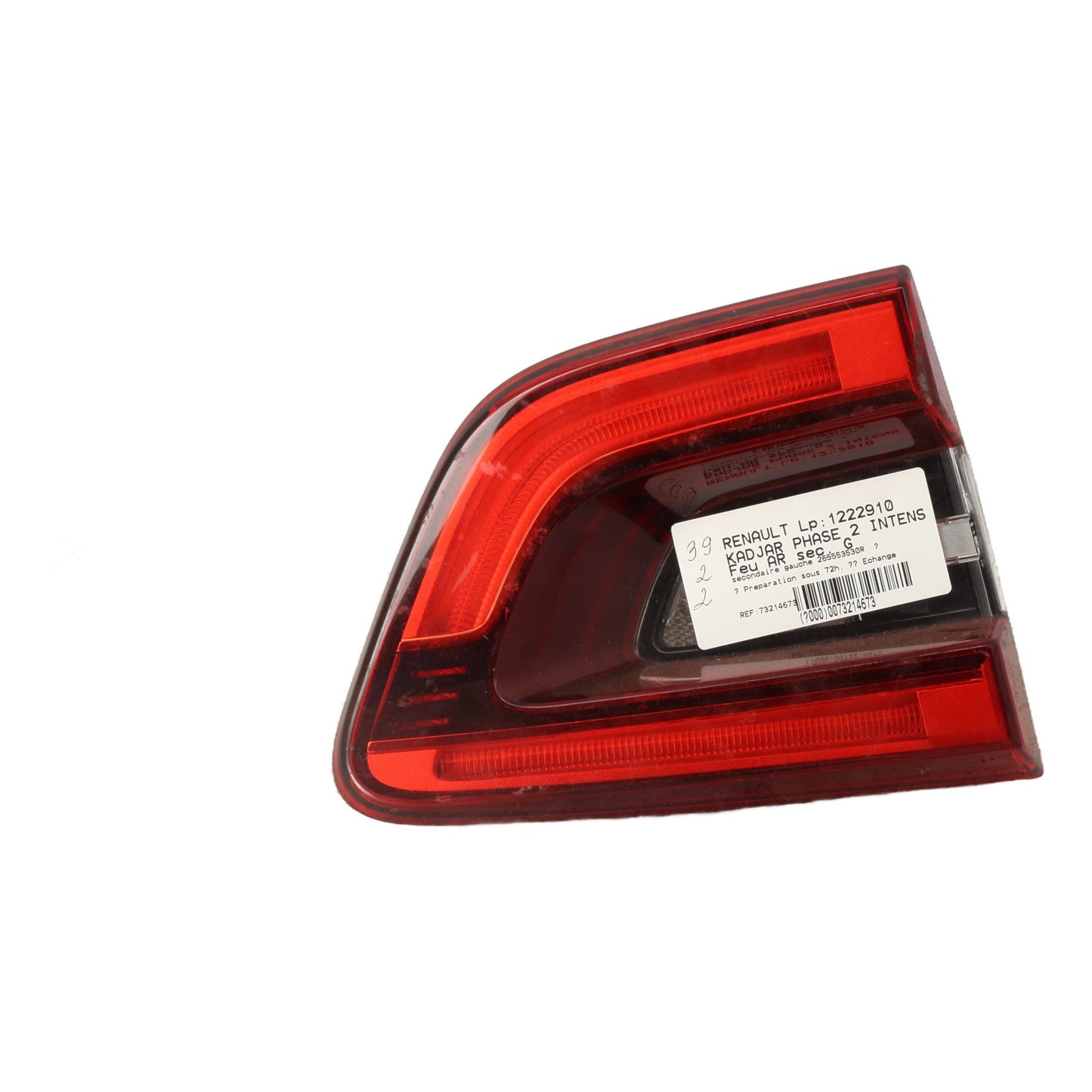 Feu arriere secondaire gauche (feux) - RENAULT KADJAR PHASE 2