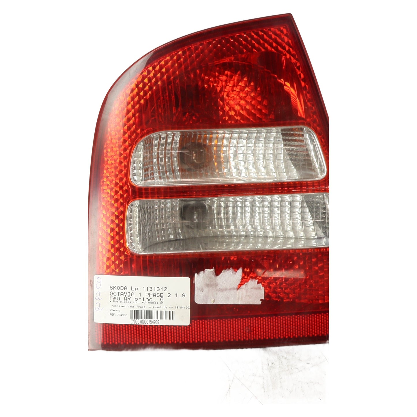 Feu arriere principal gauche (feux) - SKODA OCTAVIA 1 PHASE 2