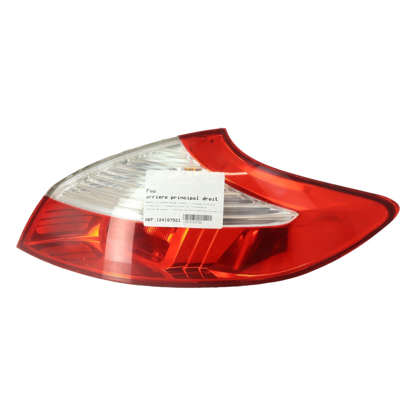 Feu arriere principal droit (feux) - RENAULT MEGANE 3 PHASE 1