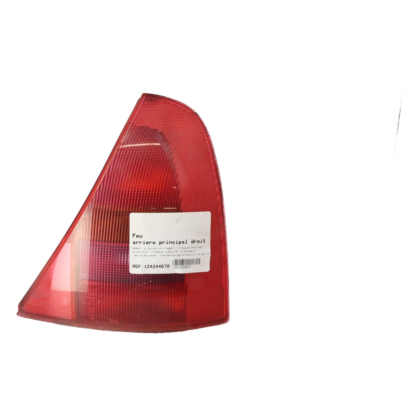 Feu arriere principal droit (feux) - RENAULT CLIO 2 PHASE 1
