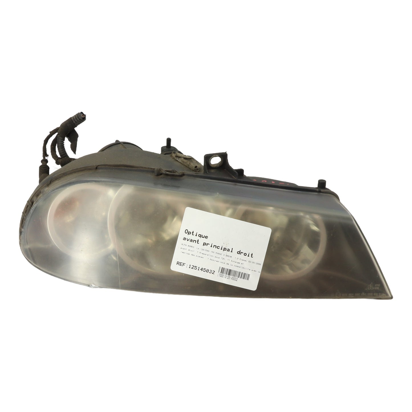 Optique avant principal droit (feux)(phare)