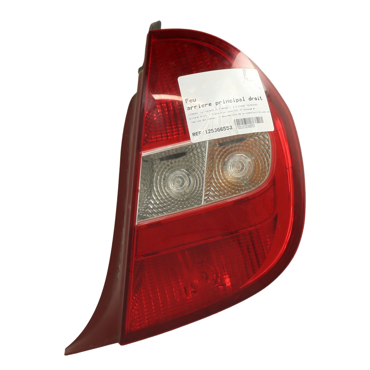 Feu arriere principal droit (feux) - CITROEN C5 1 PHASE 1