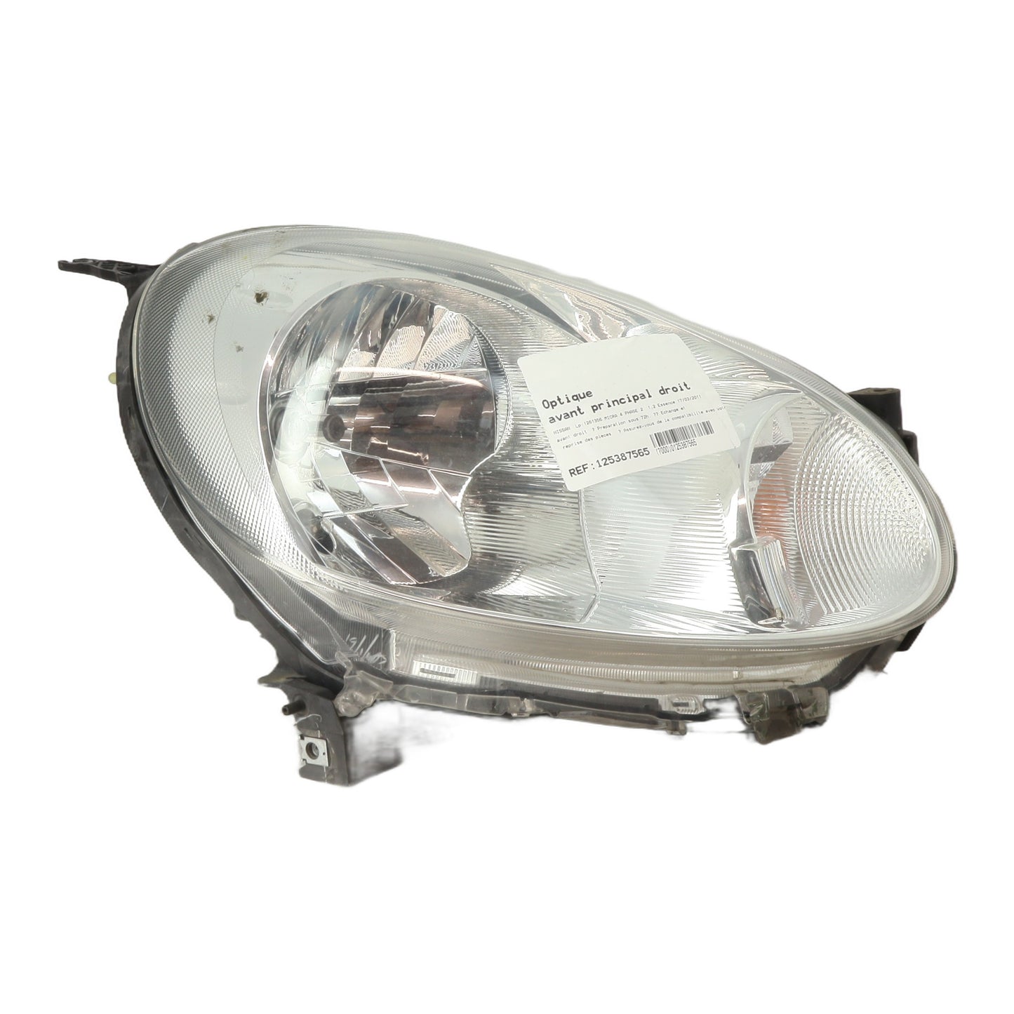 Optique avant principal droit (feux)(phare) - NISSAN MICRA 4 PHASE 2
