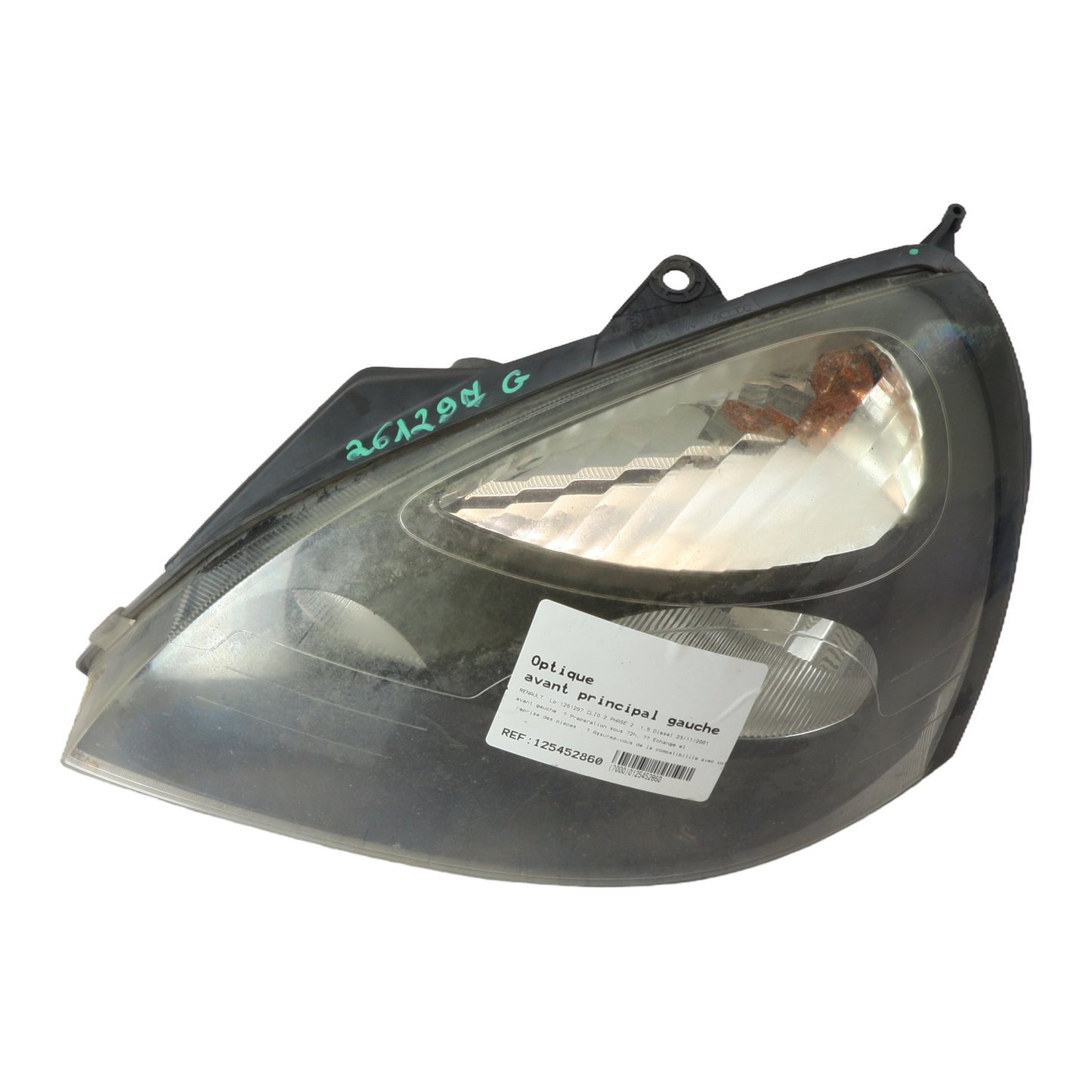 Optique avant principal gauche (feux)(phare) - RENAULT CLIO 2 PHASE 2