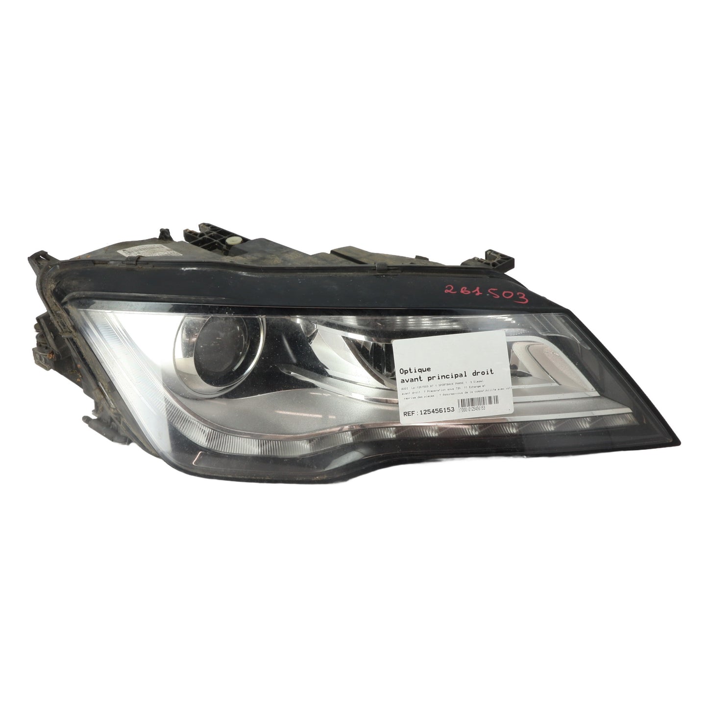 Optique avant principal droit (feux)(phare)