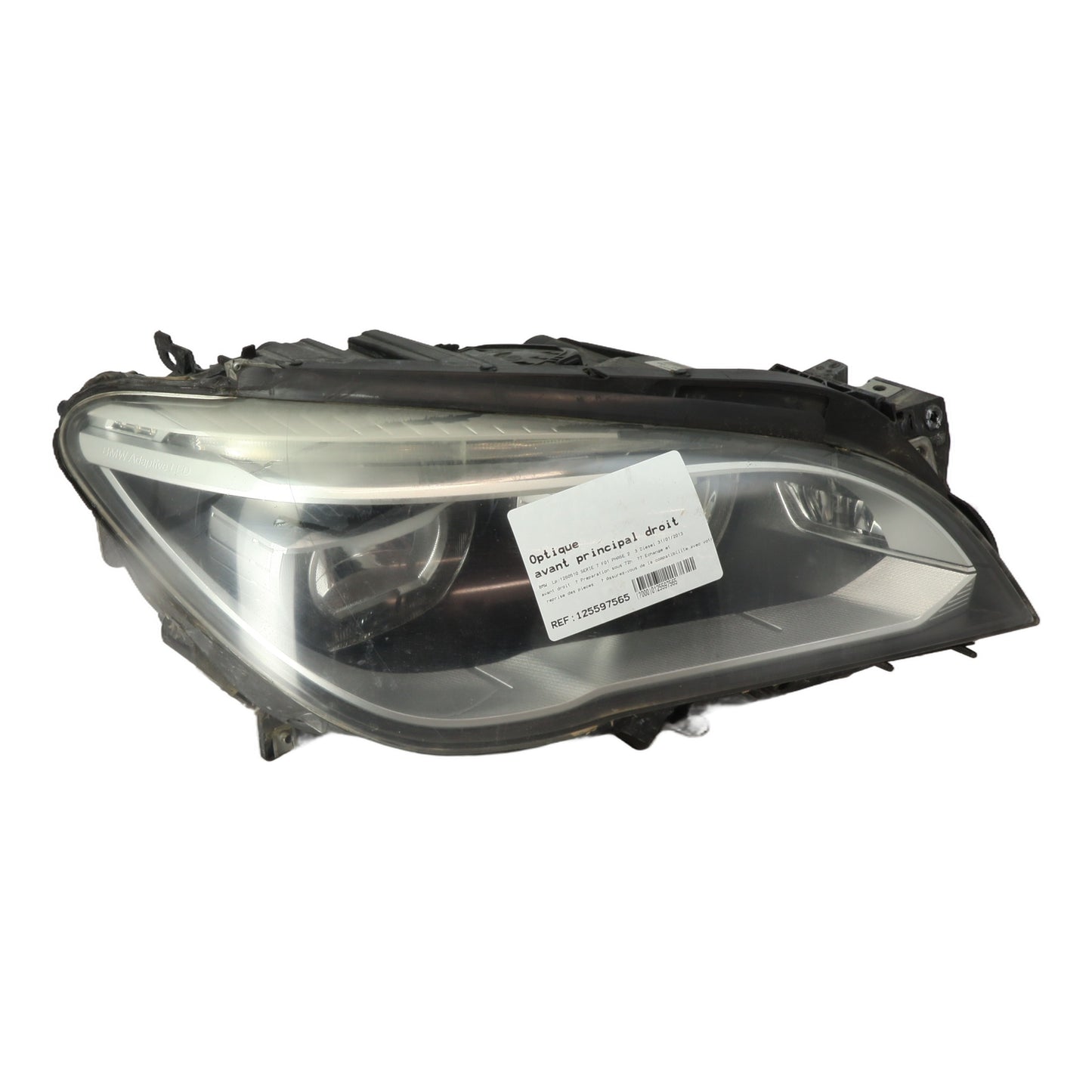 Optique avant principal droit (feux)(phare) - BMW SERIE 7 F01 PHASE 2