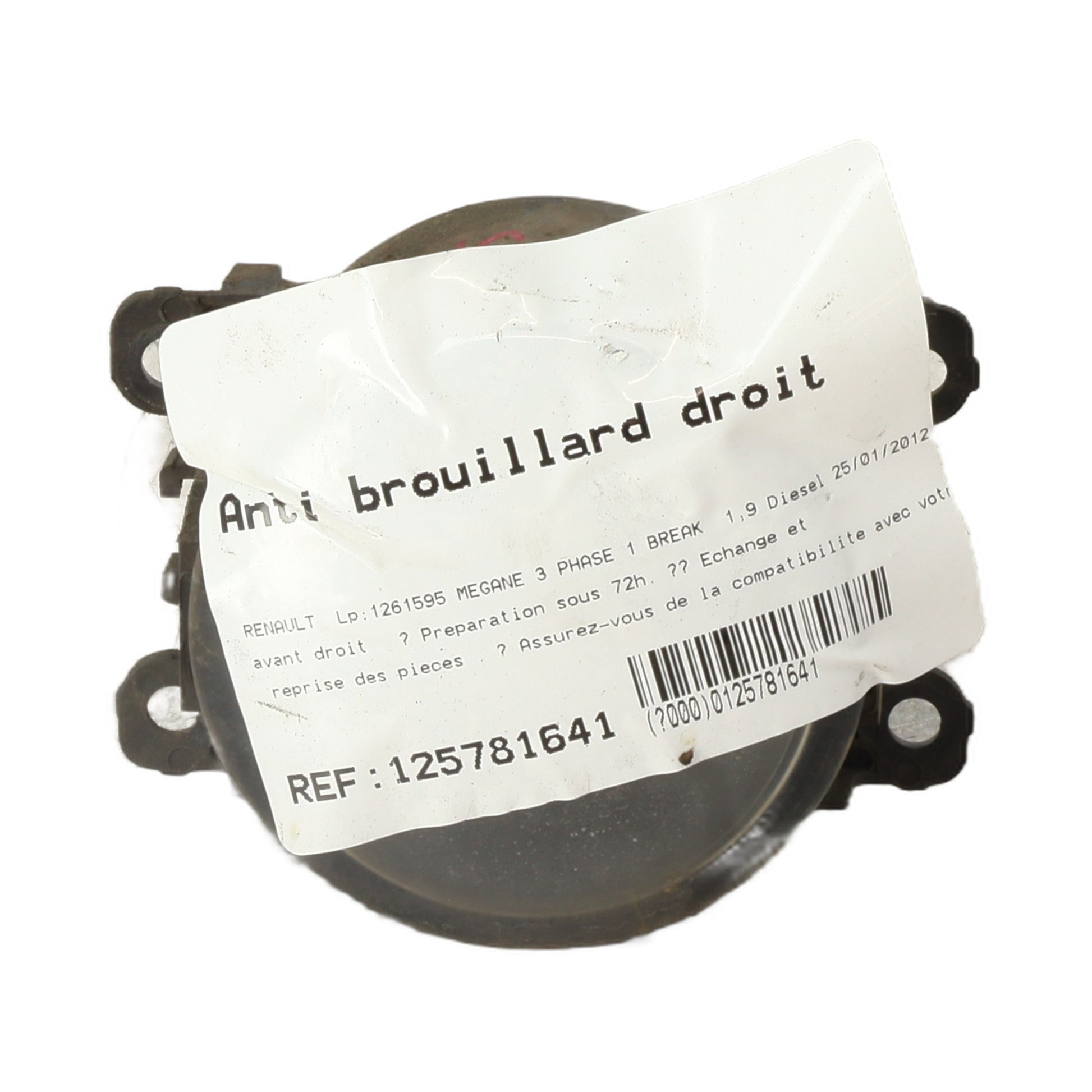 Anti brouillard droit (feux)