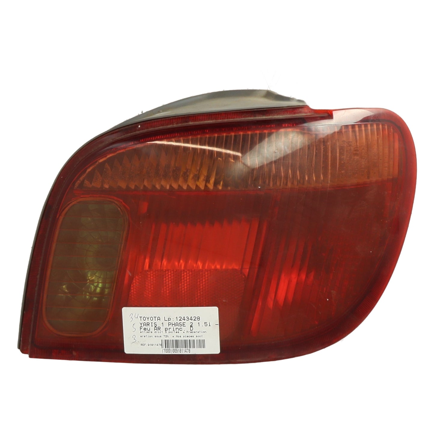 Feu arriere principal droit (feux) - TOYOTA YARIS 1 PHASE 2