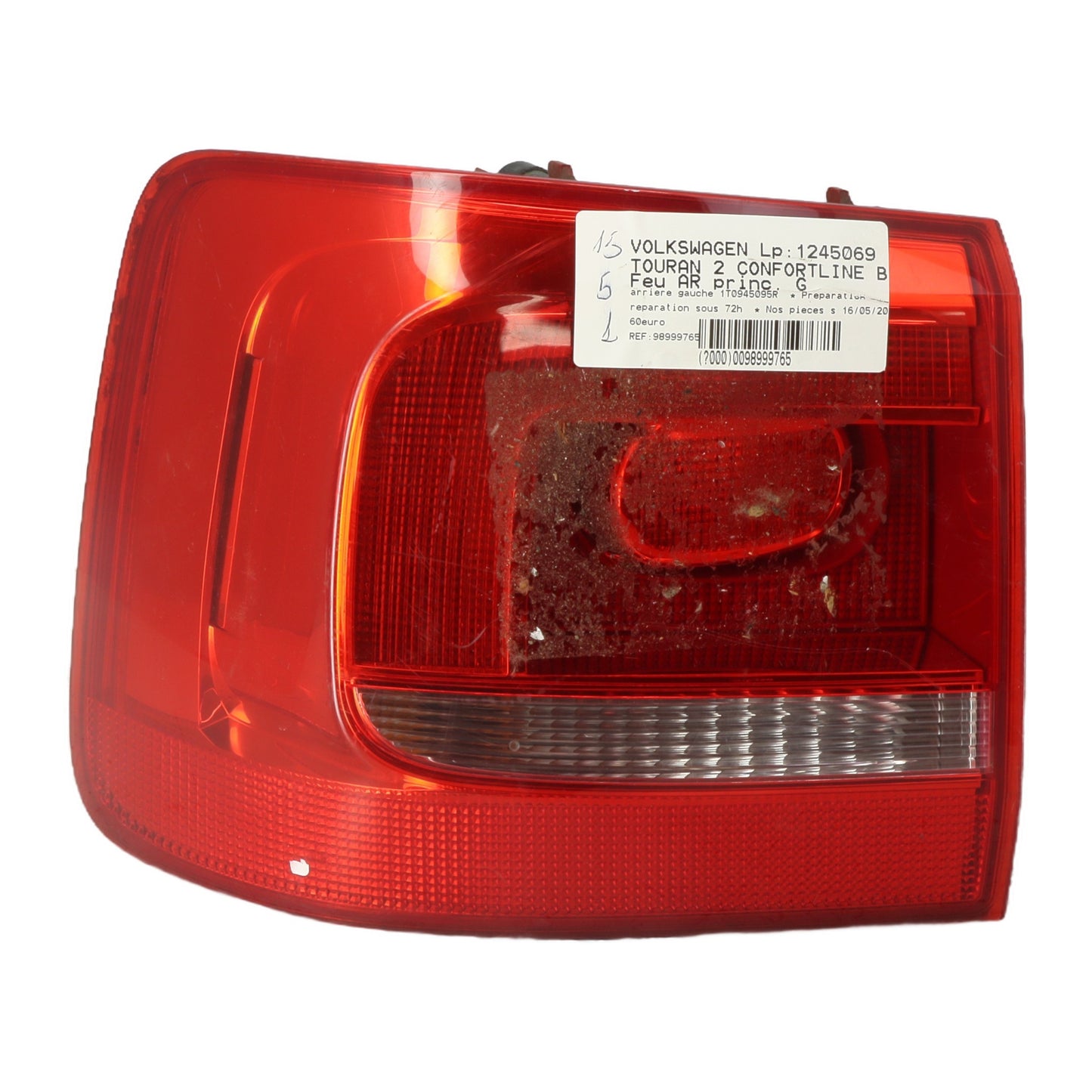 Feu arriere principal gauche (feux) - VOLKSWAGEN TOURAN 2