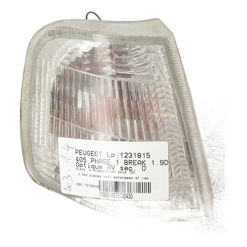 Optique avant secondaire droit (feux)(clignotant) - PEUGEOT 405 PHASE 1 BREAK