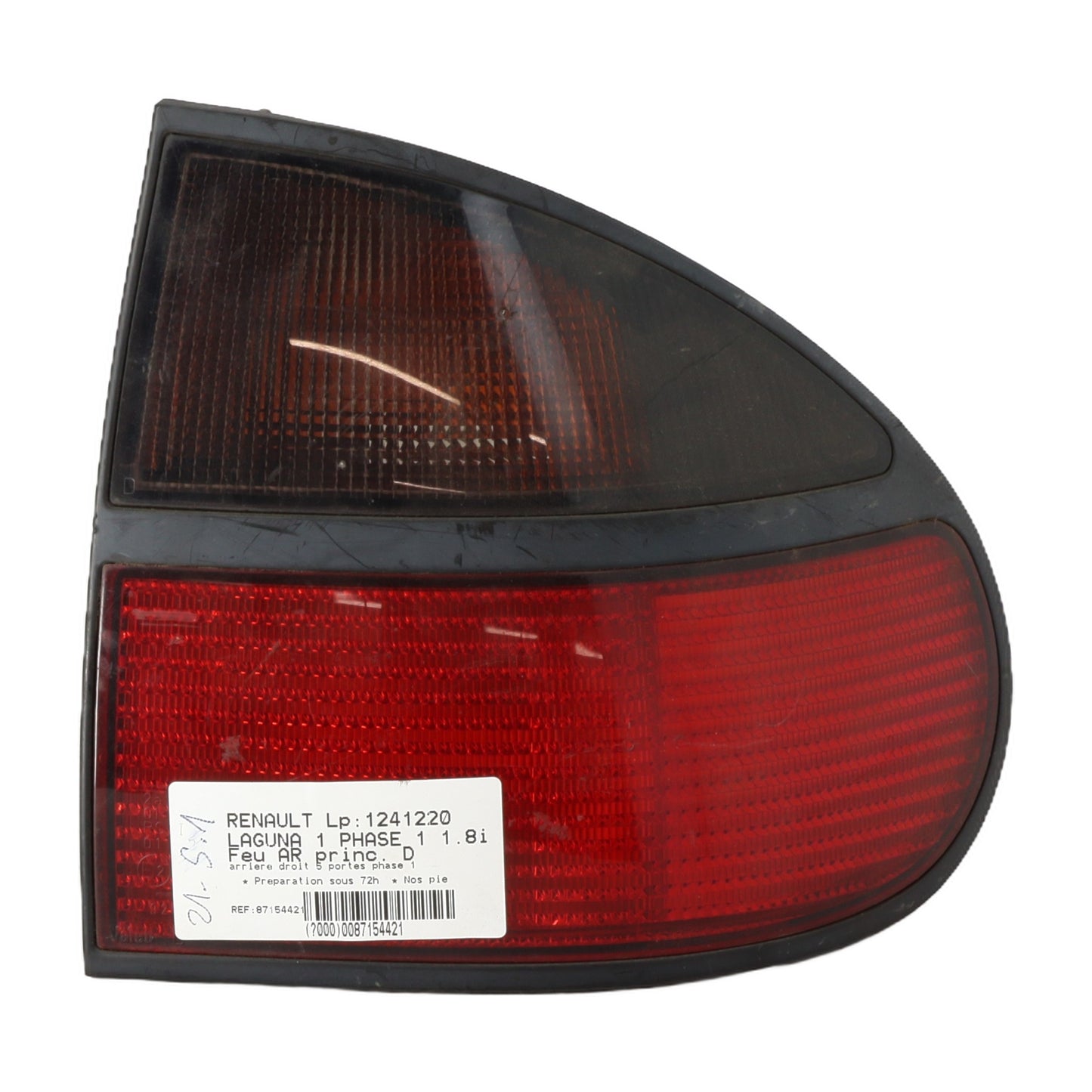 Feu arriere principal droit (feux) - RENAULT LAGUNA 1 PHASE 1