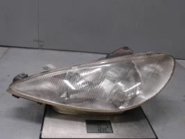 Optique avant principal gauche (feux)(phare) - PEUGEOT 206 PHASE 1