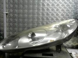 Optique avant principal gauche (feux)(phare) - PEUGEOT 407 PHASE 1